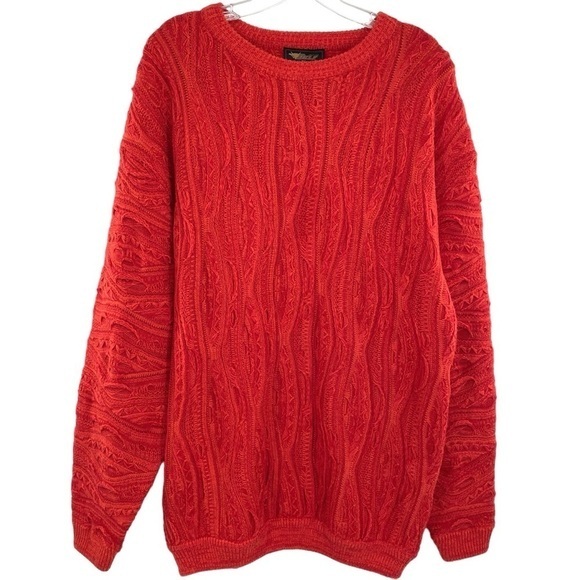 Vintage Delf Men’s Coogi Style Knit Sweater